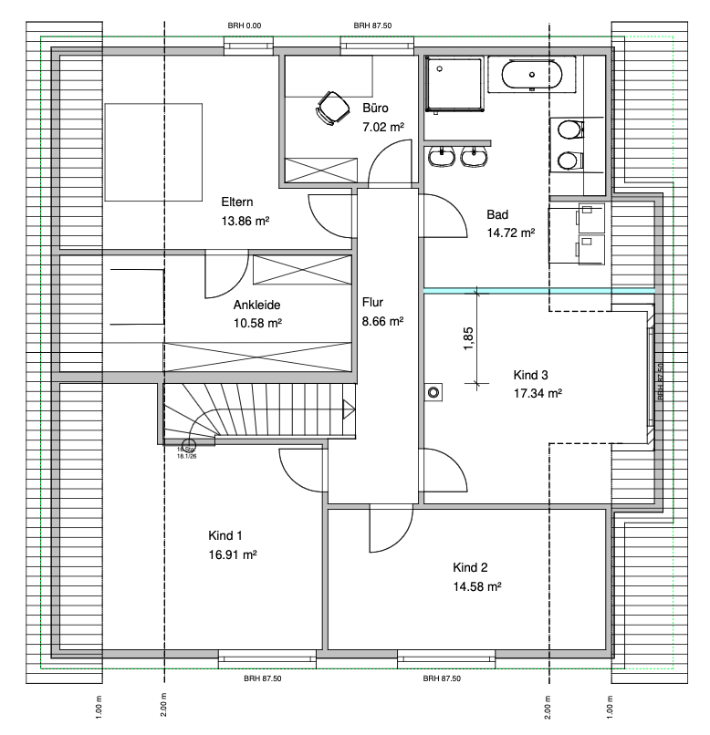 Grundriss Dachgeschoss